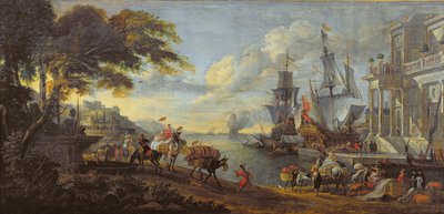 View of an Oriental Port, 1688 by Hendrik van Minderhout